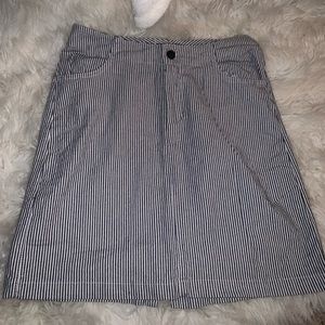Brandy Melville Kassia Blue & White Striped Skirt